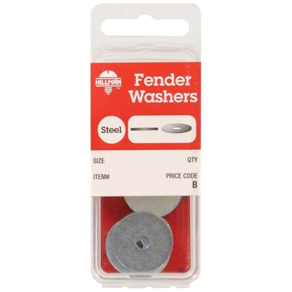 Hillman Fender, Fits Bolt Size No. 8 millimeter , Steel Zinc Plated Finish, 10 PK 5105580 - main
